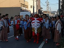 里神楽飾り面 赤鬼 天狗-