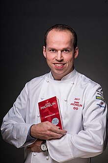 Tristan Brandt auf der MICHELIN Sterneverleihung 2016.