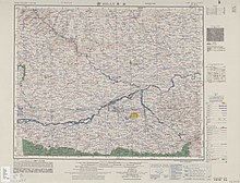 Map including Xi'an (labeled as HSI-AN (SIAN) (walled)) (AMS, 1955)