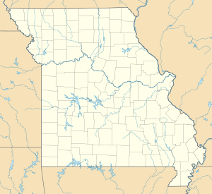 Pozíciós térkép Missouri