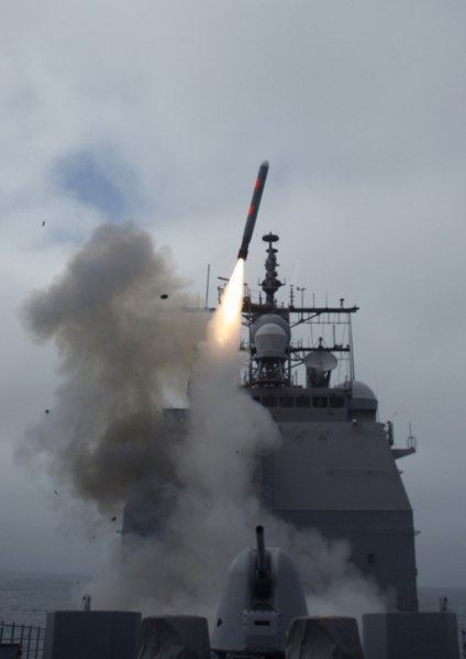 File:US Navy 090909-N-0000X-091 The Ticonderoga-class cruiser USS Princeton (CG 59) successfully launches a Block III-C Tomahawk in the Naval Air Systems Command Sea Test Range off the coast of southern California.jpg