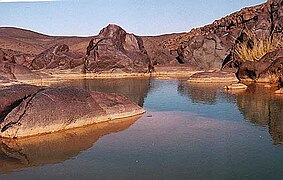 A Guelta bii Oubankort ìm Adrar des Ifoghas