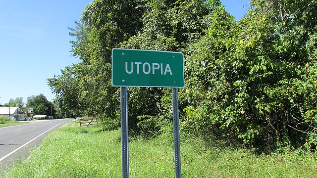 Utopia community sign