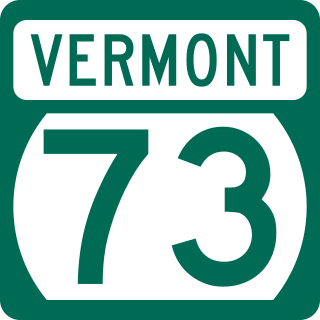 <span class="mw-page-title-main">Vermont Route 73</span> East-west state highway in Vermont, US