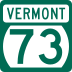 Vermont Route 73 marker