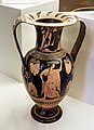 Very early Attic bilingual Nikosthenic neck-amphora - ARV 11 4 - Dionysos and maenads - amazon - Roma MNEVG 50560 - 04