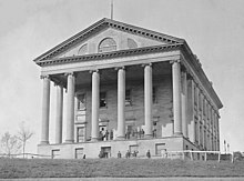 The Virginia Capitol at Richmond, Virginia, where 19th century Conventions met View of Capitol, Richmond, Va. April,1865 - NARA - 529087.jpg