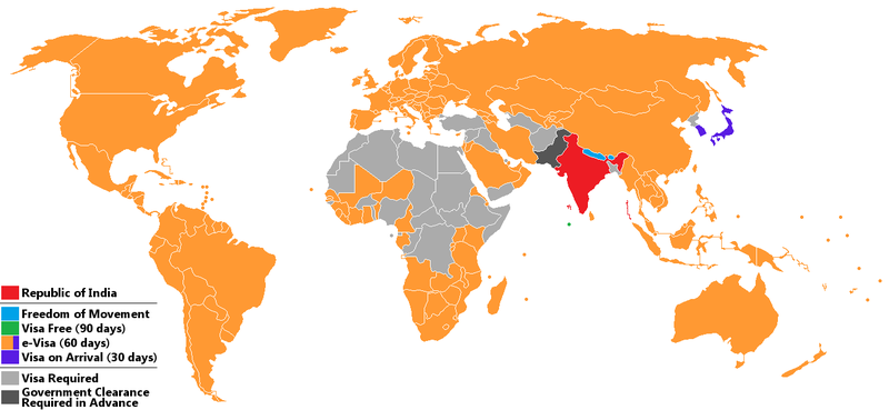 Visa Policy Of India Wikipedia