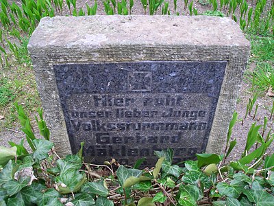 Nagrobek członka Volkssturmu
