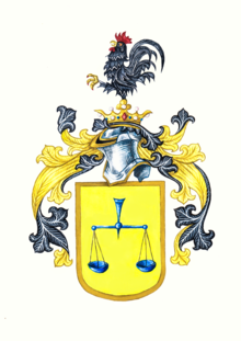 Coat of arms granted to Ritter Josef von Schmitt and Ritter Gottfried von Schmitt by Luitpold, Prince Regent of Bavaria Von Schmitt.png