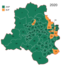 Election Delhi 2020.svg