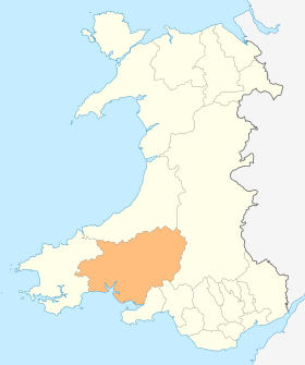 Wales Carmarthenshire locator map.svg