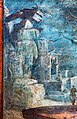 Wall painting - idyllic landscape with porta sacra and ibis - Pompeii (VIII 7 28 - sanctuary of Isis - ekklesiasterion) - Napoli MAN 8575 - 02