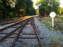 Warsaw, NC May 2014 , I like how the stop sign faces trackside approach. - panoramio.jpg