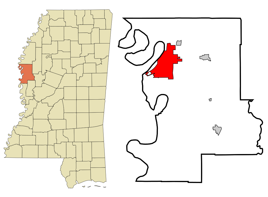 File:Washington County Mississippi Incorporated and Unincorporated areas Greenville Highlighted.svg