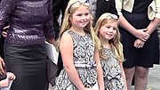 Princesses Catharina-Amalia and Alexia of the Netherlands