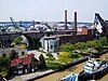 West bank of the flats in Cleveland, Ohio, (view from lower deck of Detroit-Superior Bridge).jpg