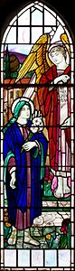 Window in St Luke's Havelock. The Annunciation.