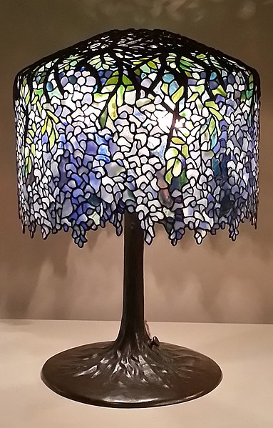 Wisteria lamp by Louis Comfort Tiffany (c. 1902), in the Virginia Museum of Fine Arts