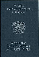 PRL internal passport (also valid for Eastern Bloc)