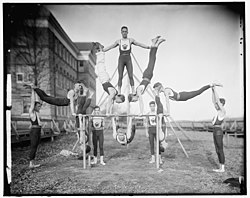 Woodberry Forest Gymnasium Team, ca. 1905, Library of Congress Woodberry Forest Gymnasium Team.jpg