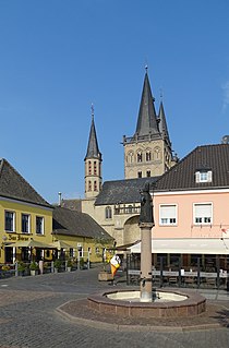 Xanten Place in North Rhine-Westphalia, Germany