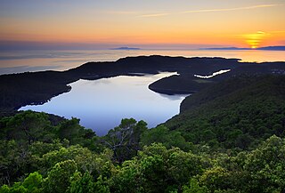 Mljet the most southerly and easterly of the larger Adriatic islands of the Dalmatia region of Croatia