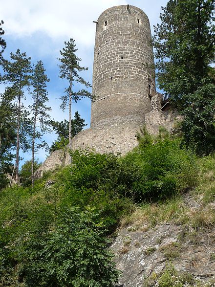 Zebrak Zebrak tower-first-castle.JPG