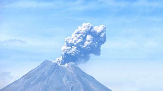 El volcán de Colima, el más activo de México