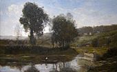 'The Bend in the Seine at Port Marly' by Corot, Cincinnati Art Museum.JPG