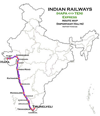 <span class="mw-page-title-main">Tirunelveli–Jamnagar Express</span> Train in India