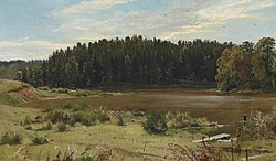 River on the edge of a wood 1882