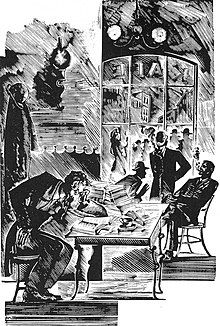 Кравченко А.И. – Иллюстрация к новелле С.Цвейга «Мендель-букинист». Гравюра на дереве, 1934