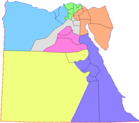 Карта регионов Египта