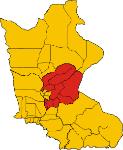 Localisation du district dans la province de Kratie