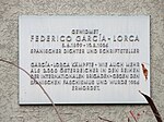 Federico García Lorca - Memorial plaque