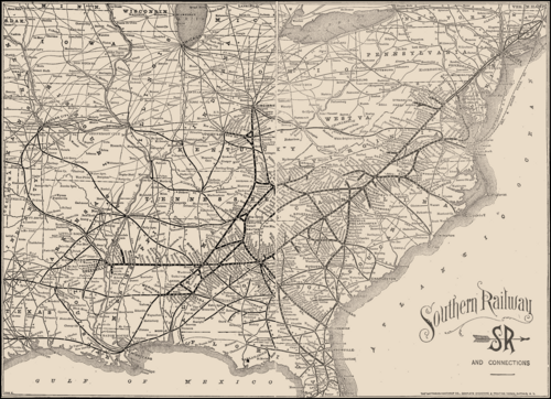 An 1895 system map.