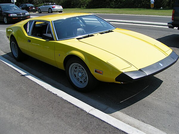 The 1973 De Tomaso Pantera L, with bigger "safety bumpers"