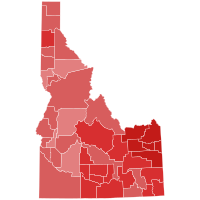 1978 United States Senate election in Idaho results map by county.svg