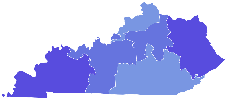 File:1991 Kentucky gubernatorial election results map by congressional district.svg