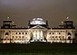 Das Reichstagsgebäude bei Nacht