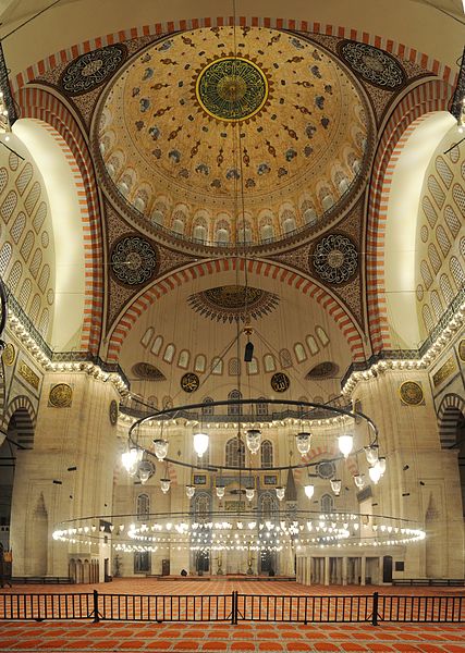 File:20101213 Suleymaniye Mosque Istanbul inside vertical Panorama.jpg