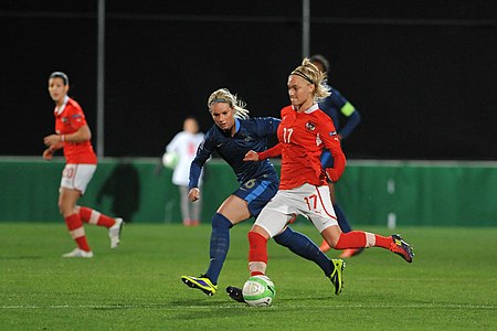 Womens Football match Austria vs. France