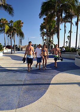 Friends enjoying the 4th of July holiday at the beach - Balboa Pier, Newport Beach, California