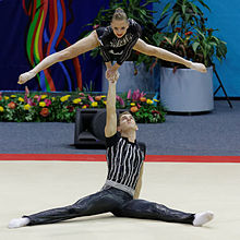 2014 Acrobatic Gymnastics World Championships - Mixed pair - Finals - France 05.jpg