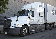 2019 International LT 625 trailer truck, front left.jpg