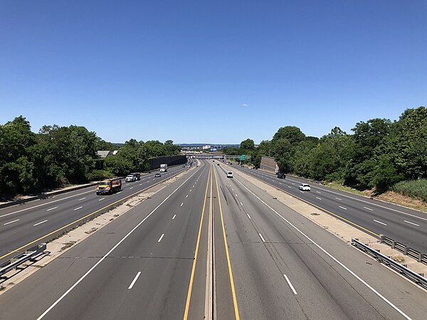 Interstate 80 westbound in Bogota