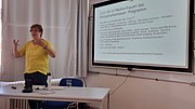 Миниатюра для Файл:2022-06-14 Medienfrauen bei Wikipedia Hannover, Frau Dr. Bärbel Miemietz.jpg