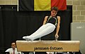 * Nomination: Pommel horse exercise during the MAG apparatus finals at the Wase Gymcup 2023 in Melsele 2023. By User:DerHexer --Augustgeyler 08:06, 25 June 2024 (UTC) * * Review needed