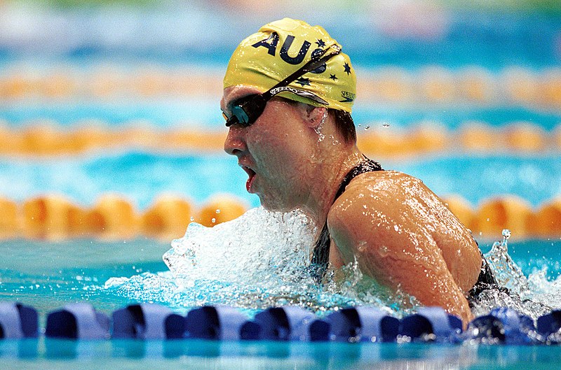 File:231000 - Swimming breaststroke Alicia Aberley action - 3b - 2000 Sydney event photo.jpg